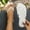 White, variant on Women Polka Dot Thin Strap Flat Thong Flip Flop Sandals Black 7