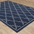 thumbnail image 4 of Oriental Weavers Marina Area Rug 7765B Outdoor Navy Lines Dotted, 4 of 6