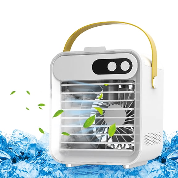 Cacagoo Portable Air Conditioner Fan, Mini Evaporative Air Cooler,3 Wind Speeds, Nightstand, or Coffee Table