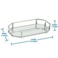 thumbnail image 6 of Home Details Octangular Chrome Vanity Mirror Tray, Chrome, 6 of 6