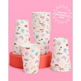 thumbnail image 2 of xo, Fetti Eras Party White Paper Cups | 24 Disposable 12 oz Cups | Concert Party Drinkware, Bachelorette Decorations, Birthday Tableware, Bridesmaid Supplies, 2 of 4