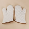 thumbnail image 4 of GROFRY 1 Pair Oven Mitts Insulated Protective White Non-slip Oven Baking Mittens Household Supplies, 4 of 8