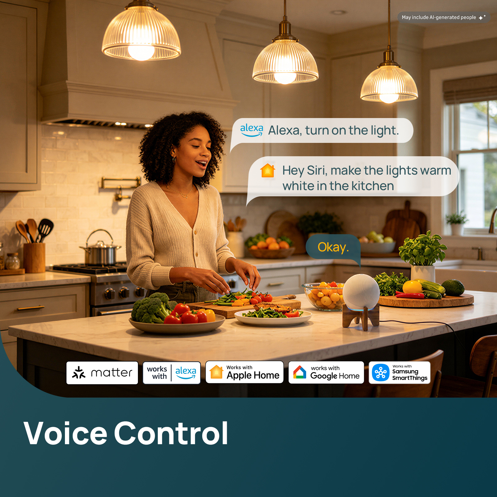 Linkind UltraColor A21 Matter Smart Bulbs 1600lm, 2-Pack photo 3