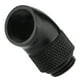 thumbnail image 2 of Adaptador giratorio con rosca G1/4" y ángulo de curvatura de 45 grados para refrigeración líquida de CPU, color negro, 2 of 14