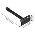 thumbnail image 2 of EXLEAF 2026 New Long Handle Double Edge Safety Razor for Men/Women - Black for Shaving, Grooming, Personal Care, Sensitive Skin, Daily Use, 2 of 6