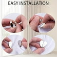 thumbnail image 6 of 10 Pairs Heart-Shaped Magnetic Curtain Closure, Magnetic Curtain Clips, Strong Double-Sided Holders, for Home Bedroom Office Draperies to Prevent Light Leaking (Gold), 6 of 7
