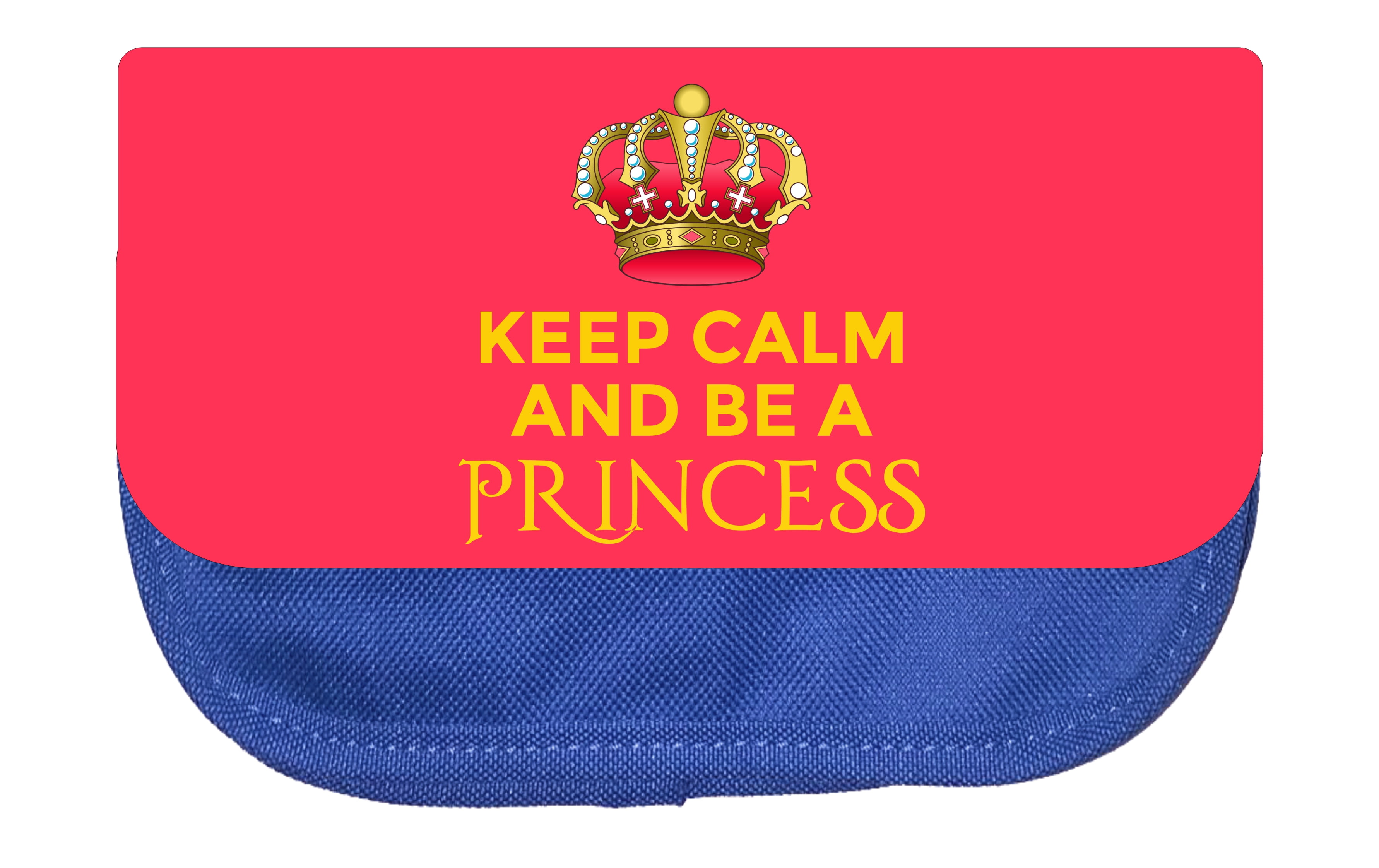 Pencil Case Quotes Keep Calm Princess Pencil Pouch 2 Pocket Pencil Case