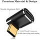 thumbnail image 5 of Adaptador AuViPal USB C de 90 grados USB C macho a USB C hembra, 5 of 7
