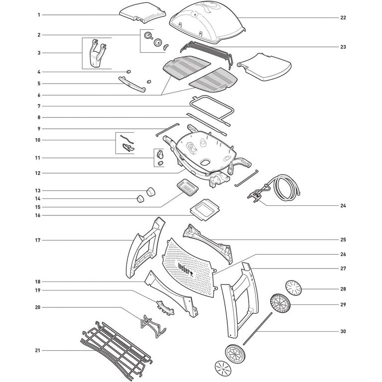 Weber q3200 accessories top