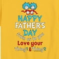 thumbnail image 3 of Cat in the Hat - Happy Fathers Day Thing 1 Thing 2 - Toddler And Youth Short Sleeve Graphic T-Shirt, 3 of 5