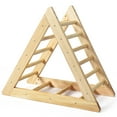 thumbnail image 3 of Costway Wooden Climbing Pikler Triangle with Climbing Ladder For Toddler Step Training, 3 of 12