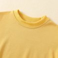 thumbnail image 5 of Pandaie Baby Solid Color Clothes Bubble Romper Newborn Boy Girl Fall Winter Long Sleeve Bodysuit Infant Daily Wear Yellow,12-18 Months, 5 of 7