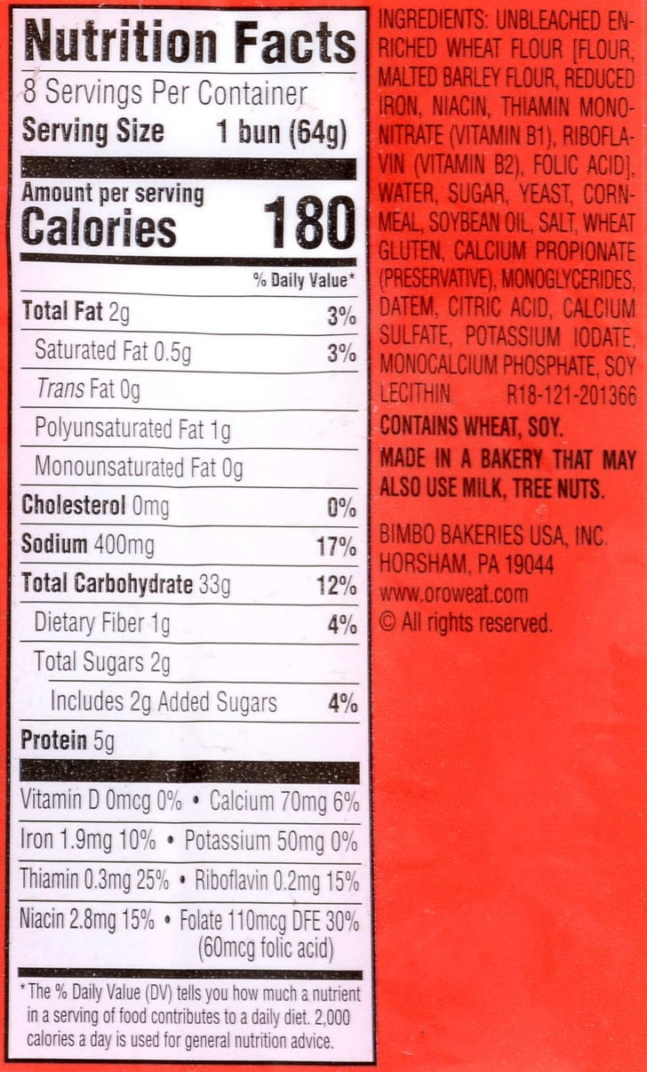 Oroweat Specialty White Crustini Sandwich Roll, 8 count, 18 oz