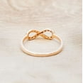 thumbnail image 3 of Moissanite Infinite Love Band Ring Minimalist Stacking Ring Gift For Her 925 Sterling Silver Rose Gold Plated Gemstone Jewelry For Women Gift By KIRAN FINE JEWELS, 3 of 5