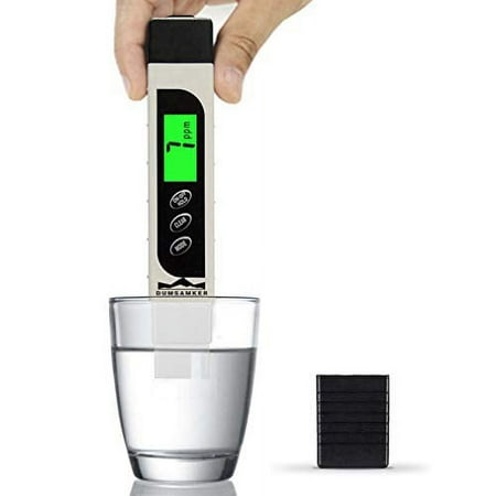 DUMSAMKER TDS Water Quality Tester, Digital 3-in-1 Meter, 0-9990 ppm, Temperature