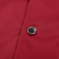 thumbnail image 4 of Miutii Men's Professional Chef Jacket Short-Sleeved Coat With Pocket Waiter Working Uniform Burgundy 3XL, 4 of 8