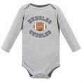 thumbnail image 4 of Hudson Baby Infant Boy Cotton Bodysuit, Pant and Shoe Set, Football Huddles Long Sleeve, 9-12 Months, 4 of 5