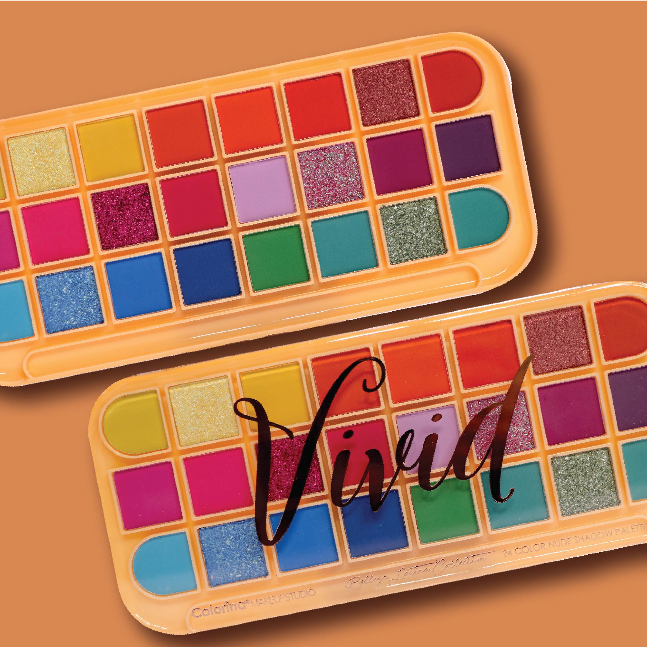 Colorina Makeup Studio Belleza Latina Collection 24 Color Vivid Shadow Palette 1.75 oz