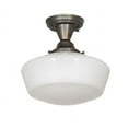 thumbnail image 4 of Meyda Tiffany 219153 Revival Schoolhouse 12" Wide Semi-Flush Ceiling Fixture - Brass, 4 of 5