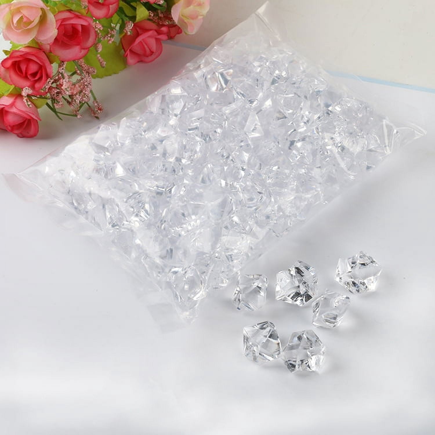 PlayWorld Clear Acrylic Ice Rock Table And Wedding Decoration (3 LB Bag)