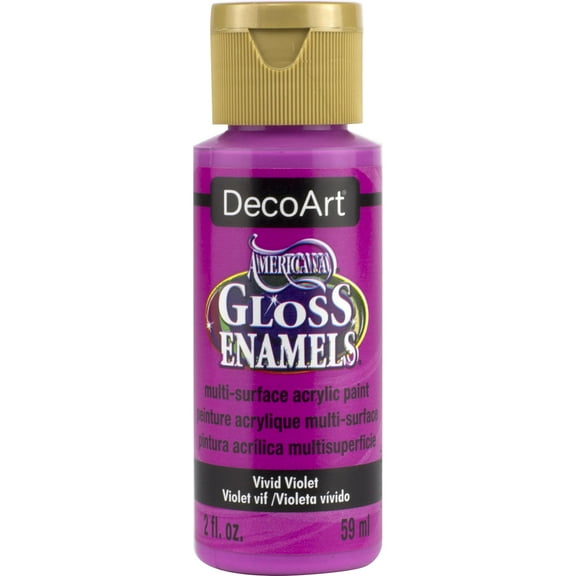 DecoArt Americana Gloss Enamels Acrylic Paint, 2 oz., Vivid Violet
