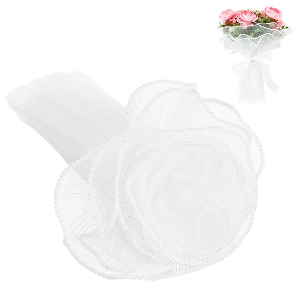 MOVTOTOP Bouquet Wrapping Mesh Floral Wrapping Paper Decorative 4 Yards Flower Bouquet Wrapping Material For Fresh Flowers Florist Supply