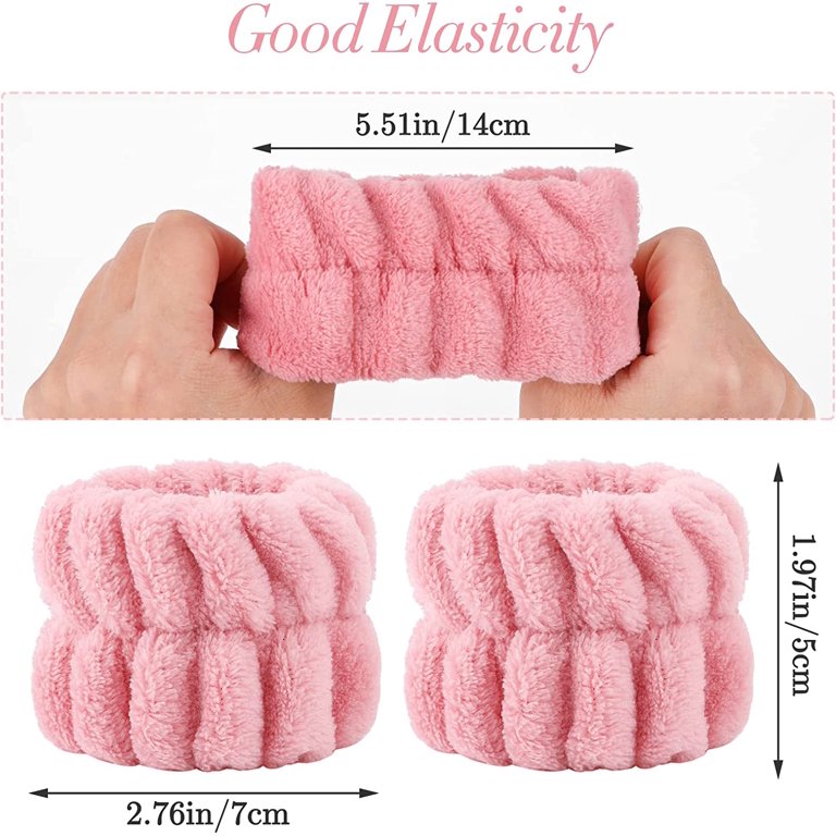 2 Paia Bracciali Da Spa In Silicone Per Lavaggio Viso - Assorbenti E Riutilizzabili - Yoga E Make Up - 3