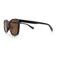 thumbnail image 6 of Spring Hinge Woodbuff Arm Studious Horn Rim Plastic Sunglasses Tortoise - Brown, 6 of 8