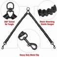 thumbnail image 7 of YeewayVeh Double Dog Leash for 2 Dogs, 360° Tangle-Free Swivel with Shock Absorbing Bungee, Adjustable Dual Dog Walking Leash (25-150 lbs), 7 of 7