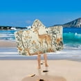 thumbnail image 2 of Yayeee Kids Hooded Towels Toddler Soft Absorbent Beach Bathing Wrap 50" x 23.5", Deer Pattern, 2 of 5