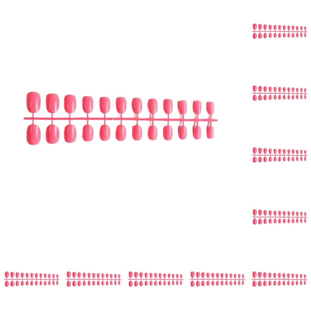 Minnieouse Juego de uñas falsas, uñas postizas clásicas a la moda, extraíbles, ajustables, pegatinas de manicura sólidas para niñas Tipo 2 10Conjunto