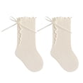 thumbnail image 2 of RFQWOVSR Baby Girls' Ruffle Bow Knee High Socks with Non-Slip Design, 2 of 6