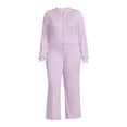 thumbnail image 5 of Secret Treasures Women's Ribbed Full Zip Hoodie and Pants Set, 2-Piece, 5 of 5