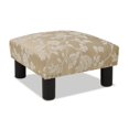 thumbnail image 4 of Pouf Carré Accent Jules Pouf Champagne Beige Floral, 4 of 11