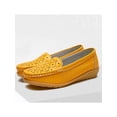 thumbnail image 4 of Harsuny Womens Loafers Comfort Shoes Lightweight Slip On Moccasins Driving Flats Yellow 6, 4 of 9