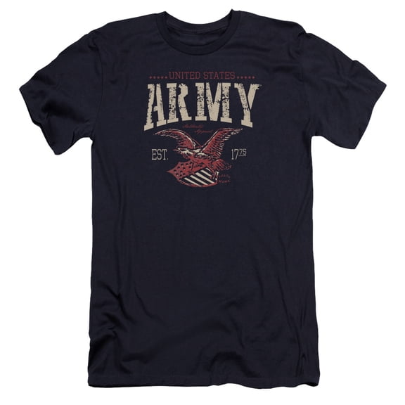 Army Arch Premium Canvas T-Shirt Adult Slim Fit 30/1 Navy