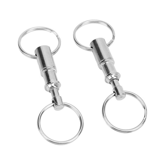 Key Chain Rings Key Ring Key Chains Men Key Rings For Keychains Keychain For Men Key Chain Ring,2PCS Dual Quick Release Keyring Detachable Double Split Ring Key Ring For Hanging