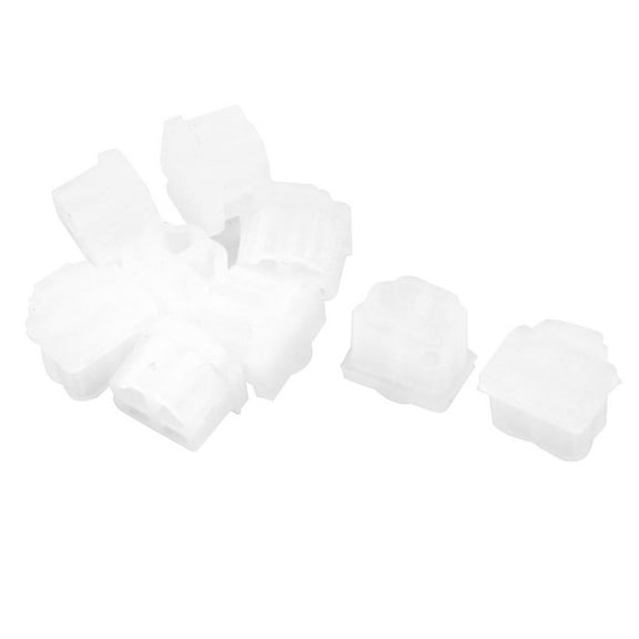 Clear Rubber RJ11 Connector Port Anti Dust Plug Cap Protector Cover 10PCS
