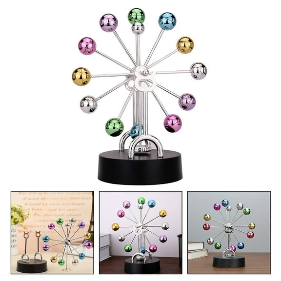 LOLIPPYY Assorted Color Ferris Wheel Decorative Model, Premium Iron and Plastic Craft for Home Decor, 9.5 x 4.5 x 4.5 Inches