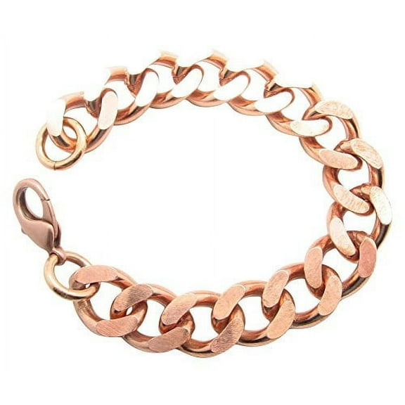 10 Inch Men's Thick and Heavy Copper Bracelet 5/8 of an inch wide - CB639GAP