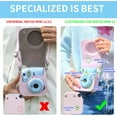 thumbnail image 2 of Étui de Protection Violet pour Appareil Photo Instantané Fuji Instax mini12 avec Bandoulière Détachable et Ajustable - Étui sur Mesure pour mini12, 2 of 6