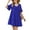 Royal Blue, variant on Women Summer Tunic Dresses V Neck Casual Loose Flowy Swing Shift Dress