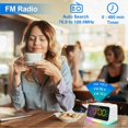 thumbnail image 3 of Despertador JALL Digital con radio FM, luz nocturna y puerto USB, 3 of 9