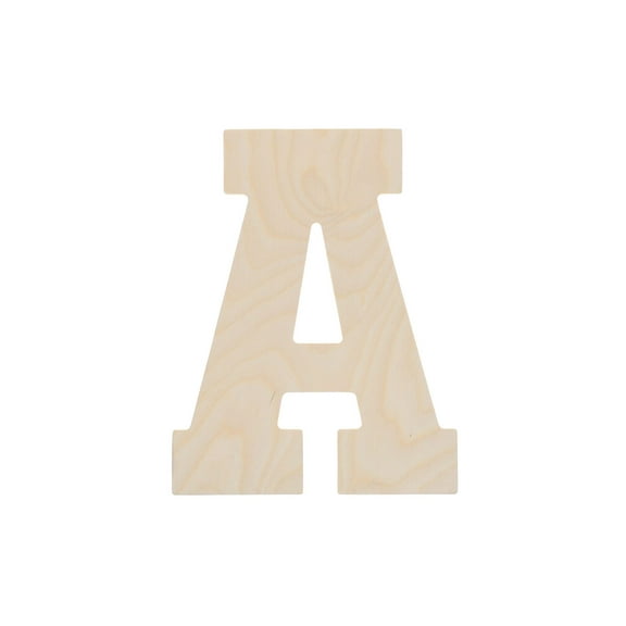 Good Wood By Leisure Arts Letter 13" A, Wooden Letters, Wood Letters, Wooden Letters Wall Decor, Large Letters 13 Inch, Small For Crafts
