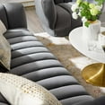 thumbnail image 6 of Modway Entertain Vertical Channel Tufted Performance Velvet Sofa in Gray, 6 of 6