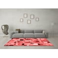 thumbnail image 3 of Ahgly Company Indoor Square Patchwork Red Transitional Area Rugs, 5' Square, 3 of 4