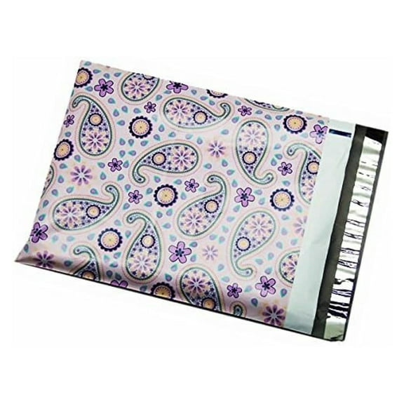 100 Pcs 10x13 Paisley Mailers - Poly Shipping Envelopes - Waterproof Tear Proof Mailing Bags - Self Seal Security for Ecommerce