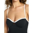 thumbnail image 3 of Time and Tru Women's and Women's Plus Size Underwire One Piece Swimsuit, Sizes XS-3X, 3 of 5
