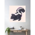 thumbnail image 2 of Cute Skunk Illustration Poster Wall Art, Modern Wall Decor For Living Room Bedroom, 24x24 UNFRAMED, 2 of 3