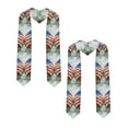 thumbnail image 2 of Logiee Patriotic Butterfly Floral Print Unisex Adult Graduation Stole Shawl 72" Long for Academic Commencements Shawl-Sharp Corner, 2 of 7